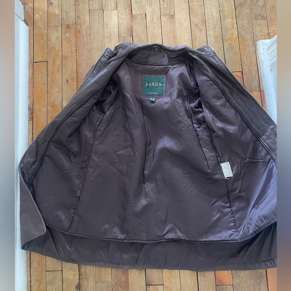 Vintage DANIER Leather Zip up jacket with removable lining- Medium - Picture 6 of 14
